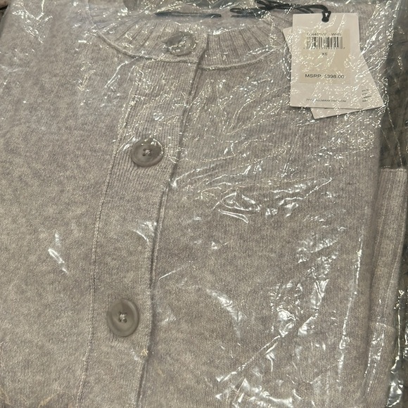 7 For All Mankind Cashmere Blend Cardigan White Sand - Picture 7 of 8